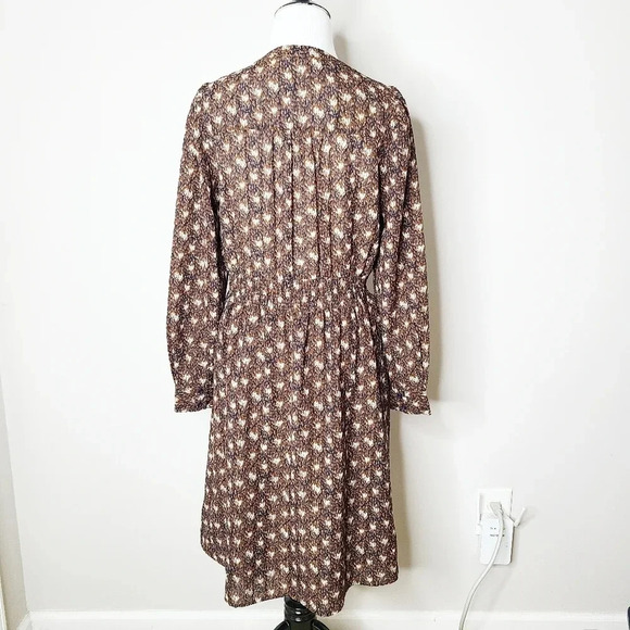 NWT Anthropologie See U Soon Long Button Front Sleeve Dress S - Picture 5 of 7
